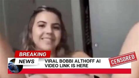 bobbi althoff video|Bobbi Althoff responds to leak video going viral